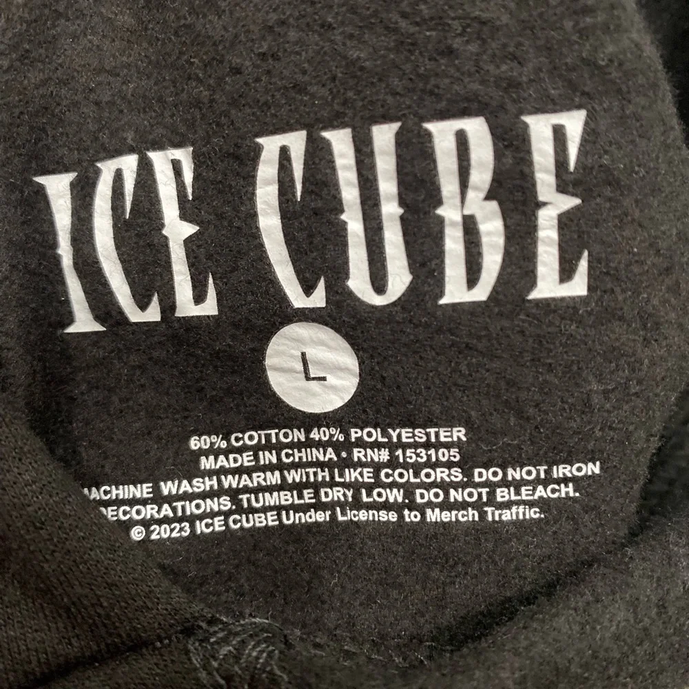 Men Ice Cube Black Jacket Size Large